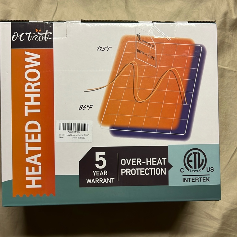 Heated throw